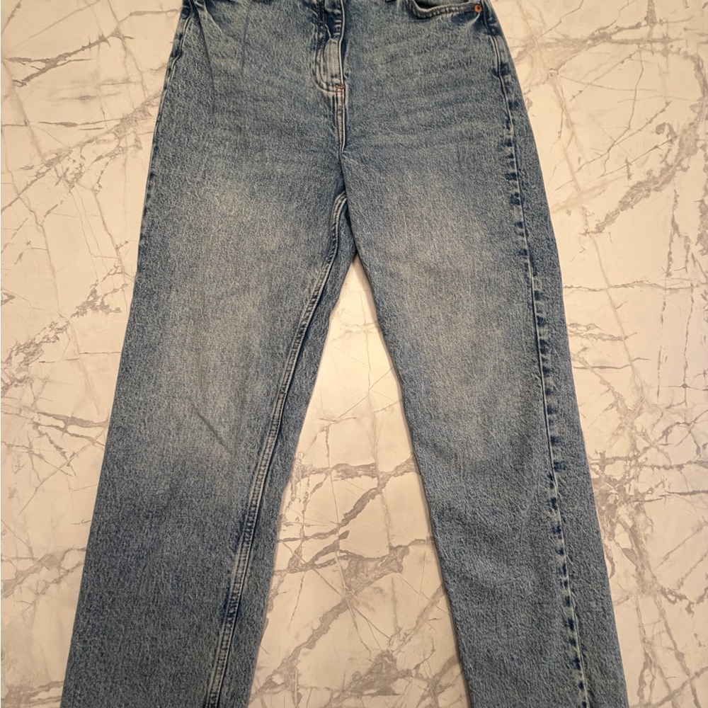 Denim&Co Light Blue High-Rise Jeans